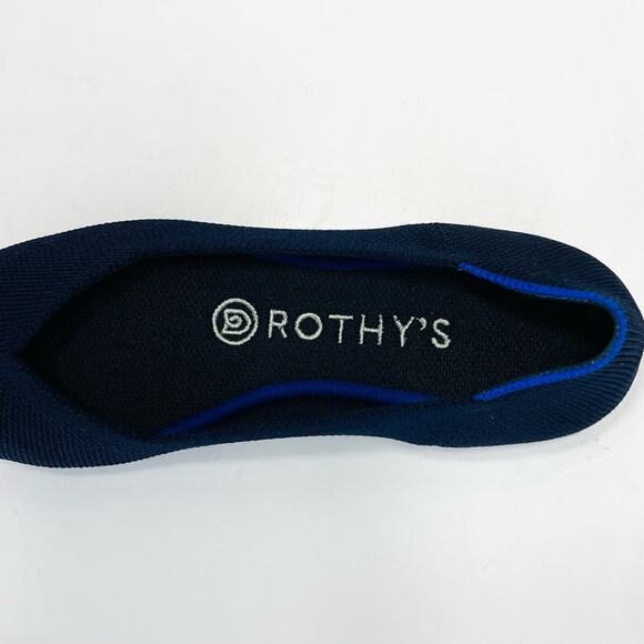 Rothy's Ballet Flats Size 6 Blue Knit Eco-Friendly Sustainable Vegan Round-Toe - Picture 16 of 16